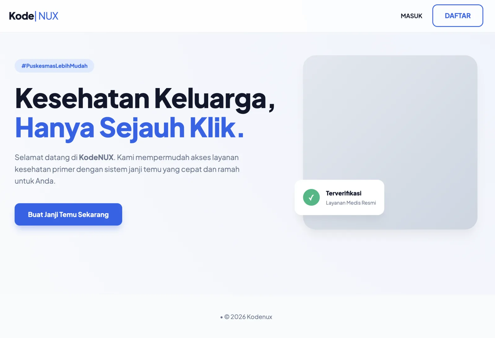 Aplikasi Antrean Klinik PHP Native