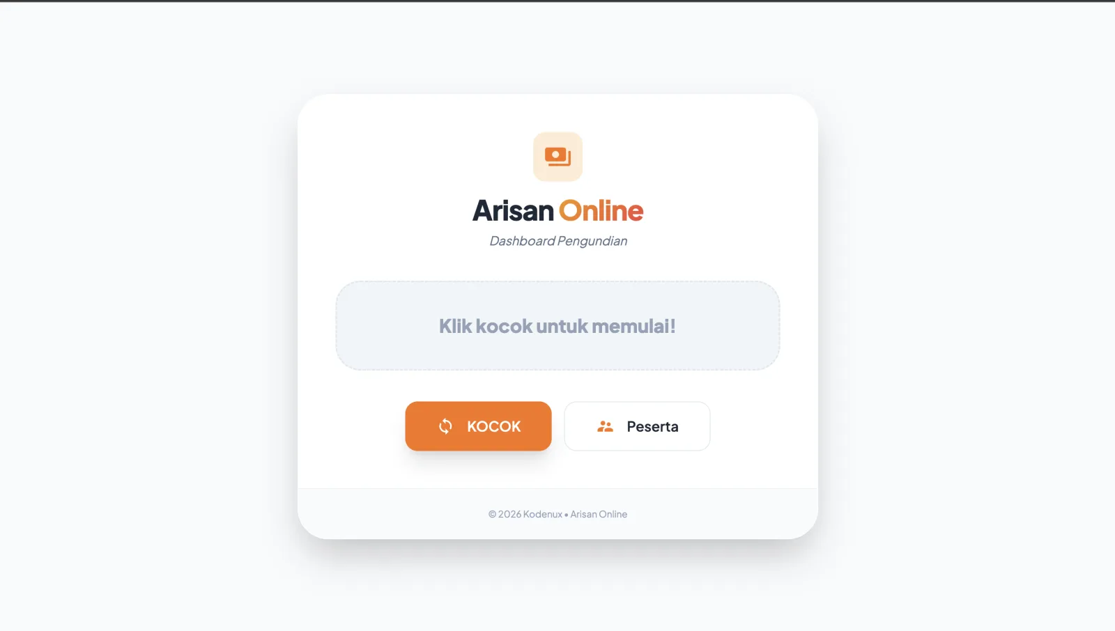 Aplikasi Arisan Online Modern - PHP & Tailwind CSS UI