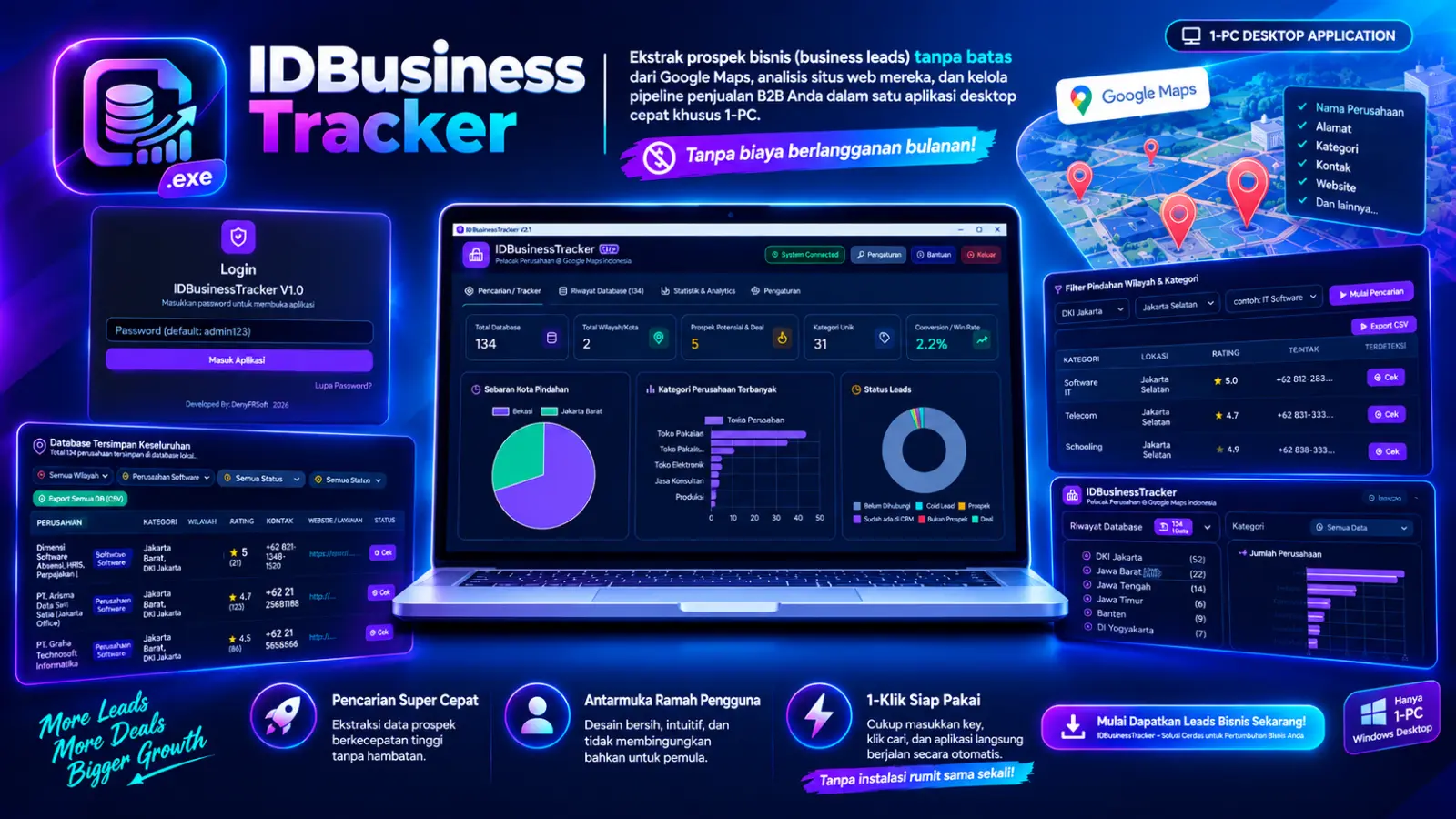 Scraping Data Leads Bisnis Google Maps Akurat untuk Database Prospek CRM