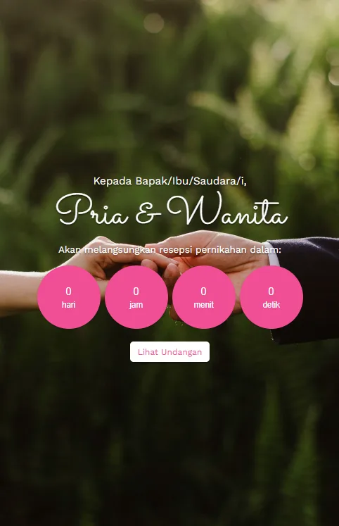 Source Code Website Undangan Digital – Modern & Responsive
