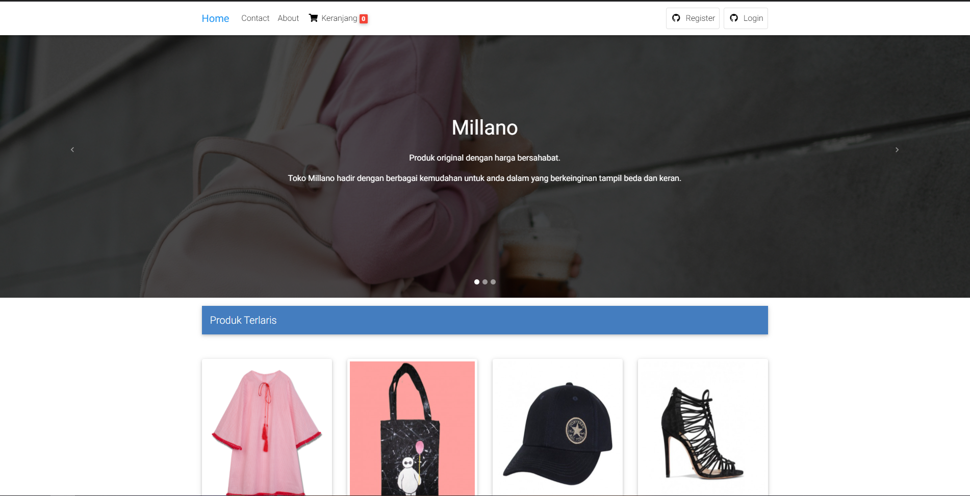 Penjualan Pakaian Codeigniter 3, Midtrans, Rajaongkir dan Email Sender