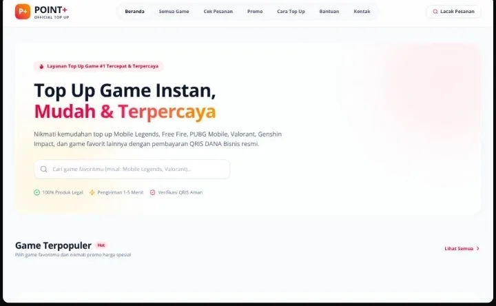 website topup game