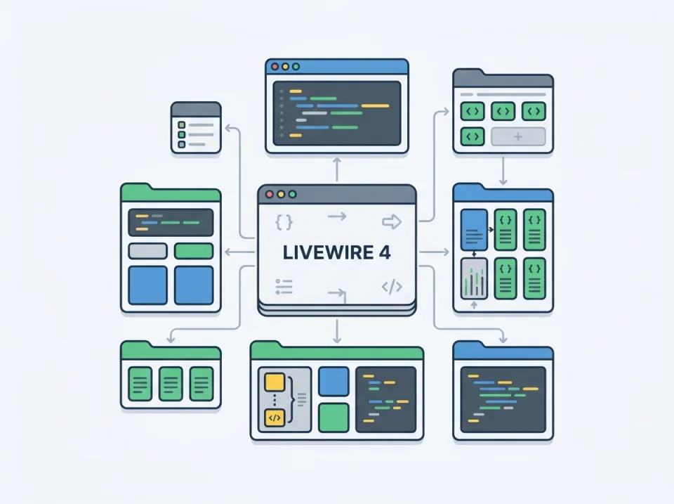Pola Arsitektur Komponen di Livewire 4 untuk Proyek Skala Besar