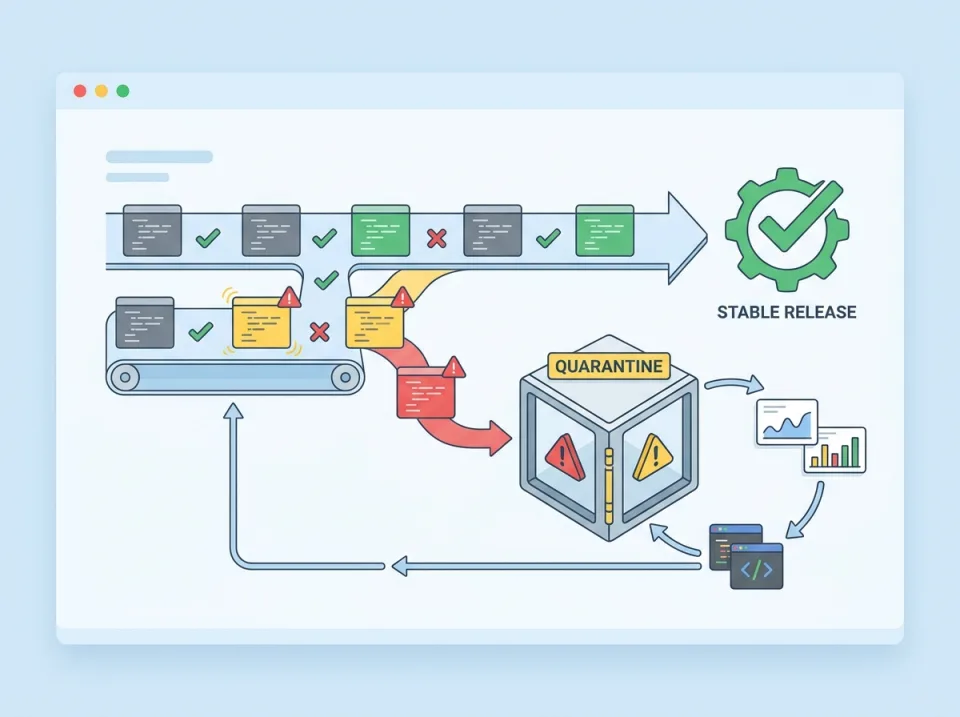 Quarantine Flaky Test: Workflow CI agar Rilis Tetap Stabil