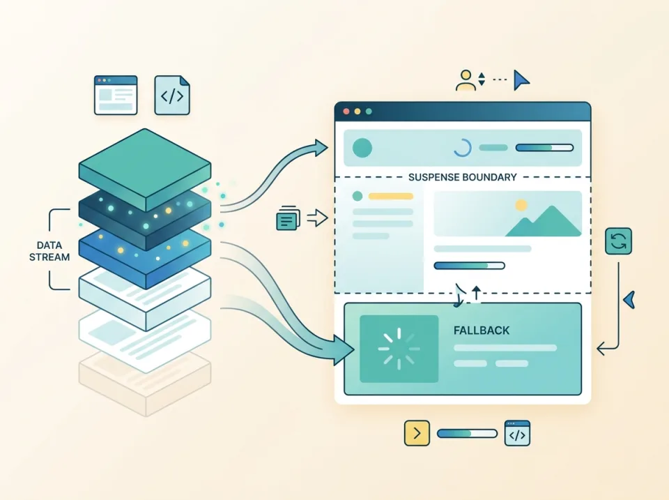 Streaming UI dengan Suspense di Next.js 16: Pola, Arsitektur, dan Jebakan Umum