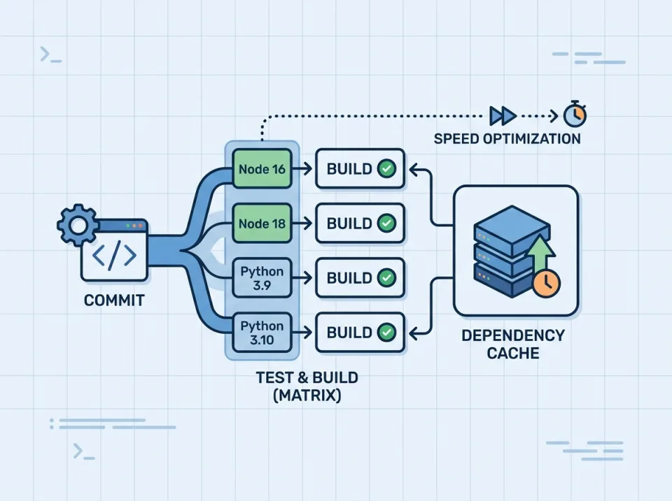 Optimalkan Pipeline CI/CD dengan Matrix Environment dan Cache