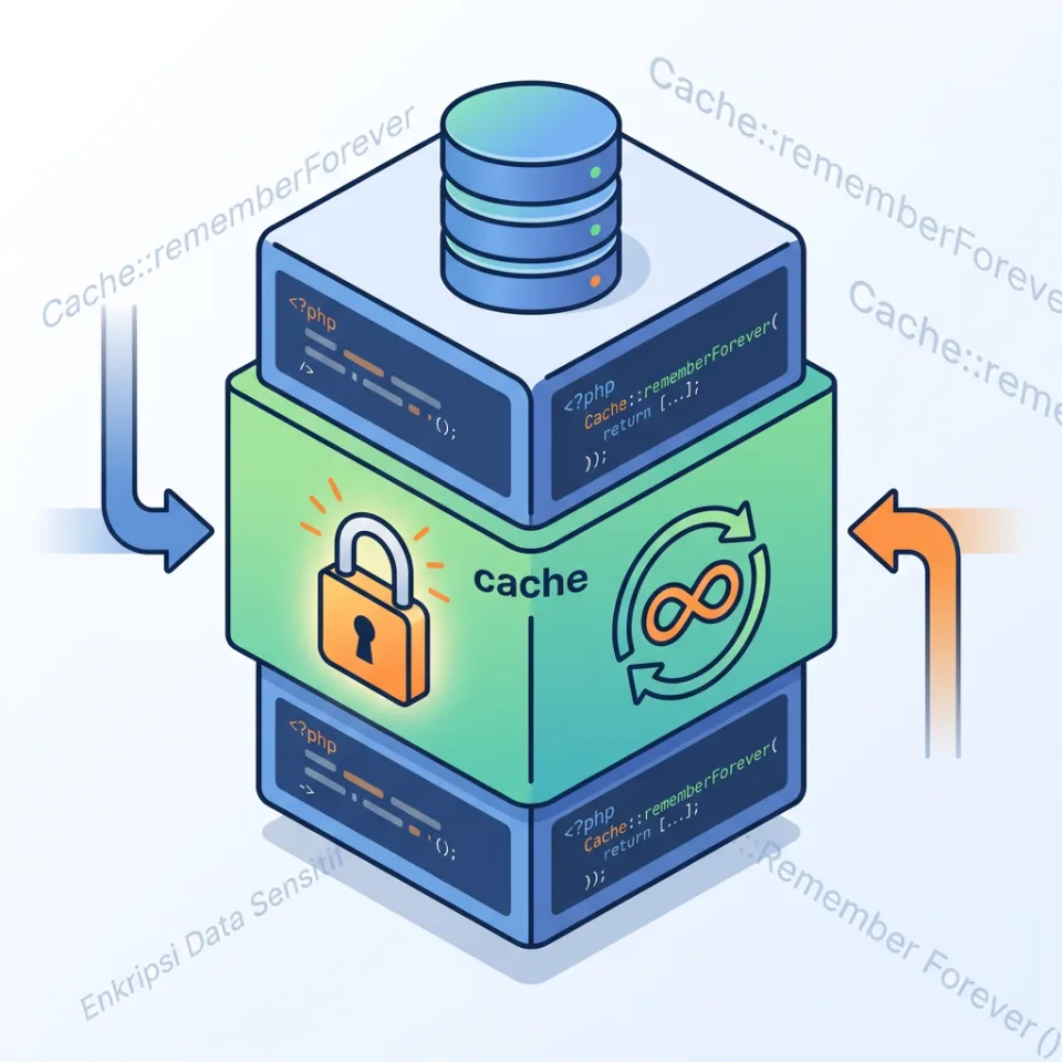 Teknik Advanced Laravel Cache: Implementasi Enkripsi Data Sensitif dan Remember Forever