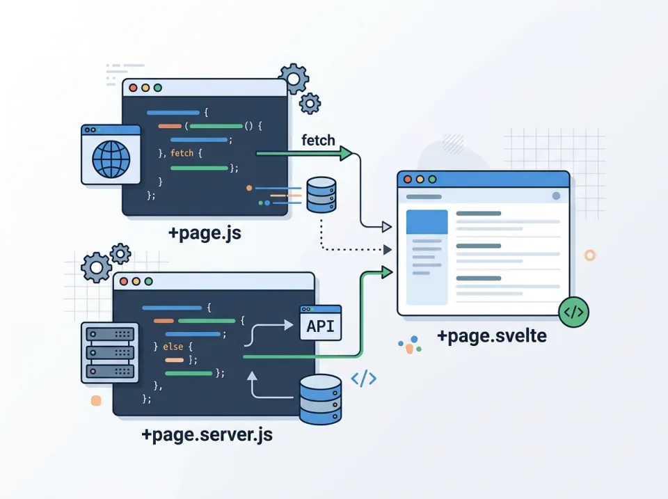 Data Fetching SvelteKit dengan load di +page.js dan +page.server.js