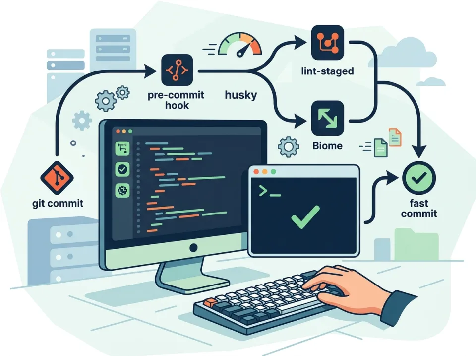Pre-commit Hook Cepat dengan Husky, lint-staged, dan Biome