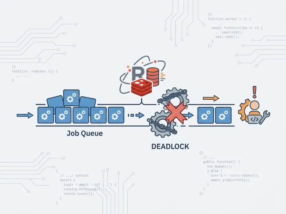 Studi Kasus Debugging Backend: Deadlock Redis dan Job Queue Terblokir