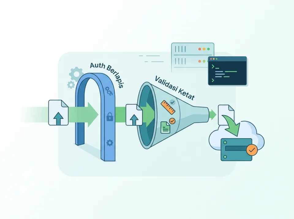 Mengamankan Upload API dengan Auth Berlapis dan Validasi Ketat