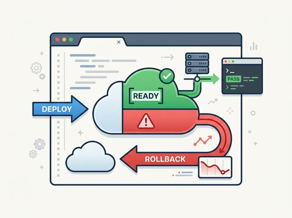 Deploy Aman dengan Readiness Gate dan Auto Rollback Terukur
