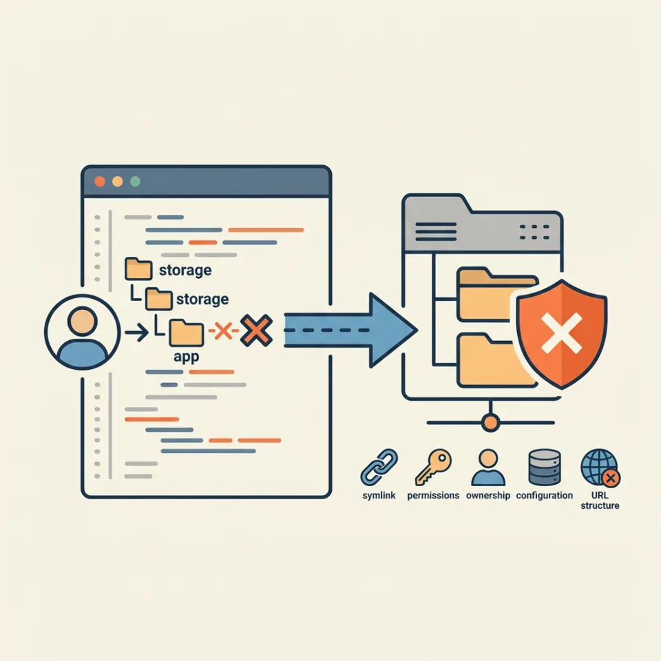 File Storage Laravel 403 di Production: Cek Symlink, Permission, Owner, Disk, dan URL