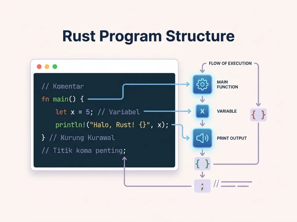 Mengenal Struktur Dasar Program Rust