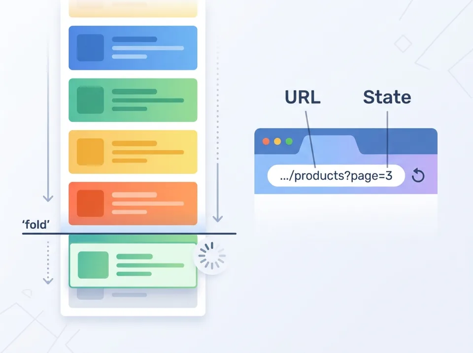 Infinite Scroll di Inertia.js Laravel tanpa Merusak URL dan State