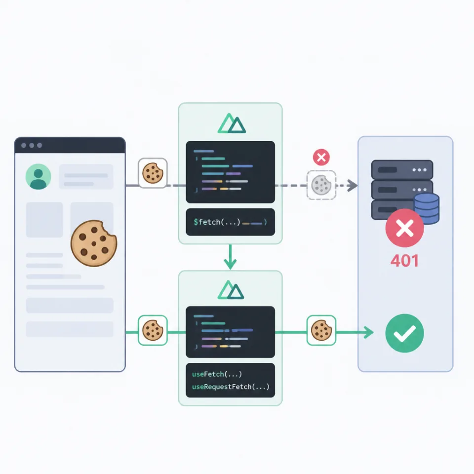 Cookie Auth Hilang saat SSR Nuxt: Root Cause di $fetch