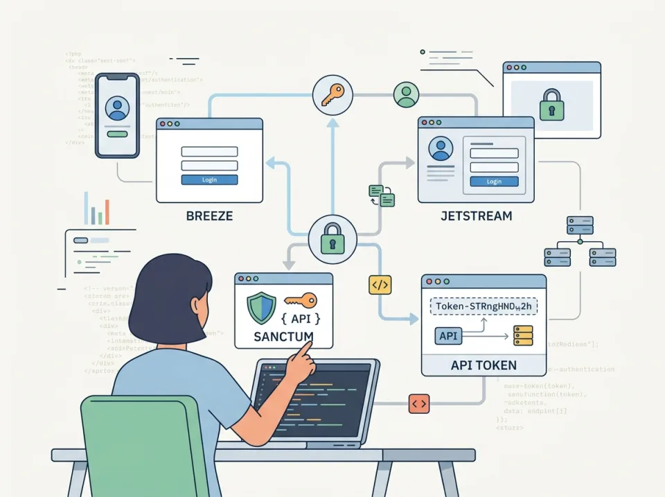 Autentikasi Modern Laravel 2025: Breeze, Jetstream, Sanctum, Session Auth, atau Token API?