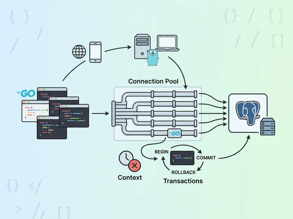 Koneksi PostgreSQL di Go Fiber v3 dengan Pooling, Context, dan Transaksi
