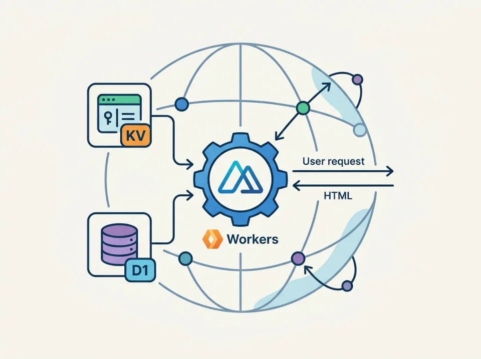 Edge Rendering Nuxt 3 di Cloudflare Workers dengan KV dan D1