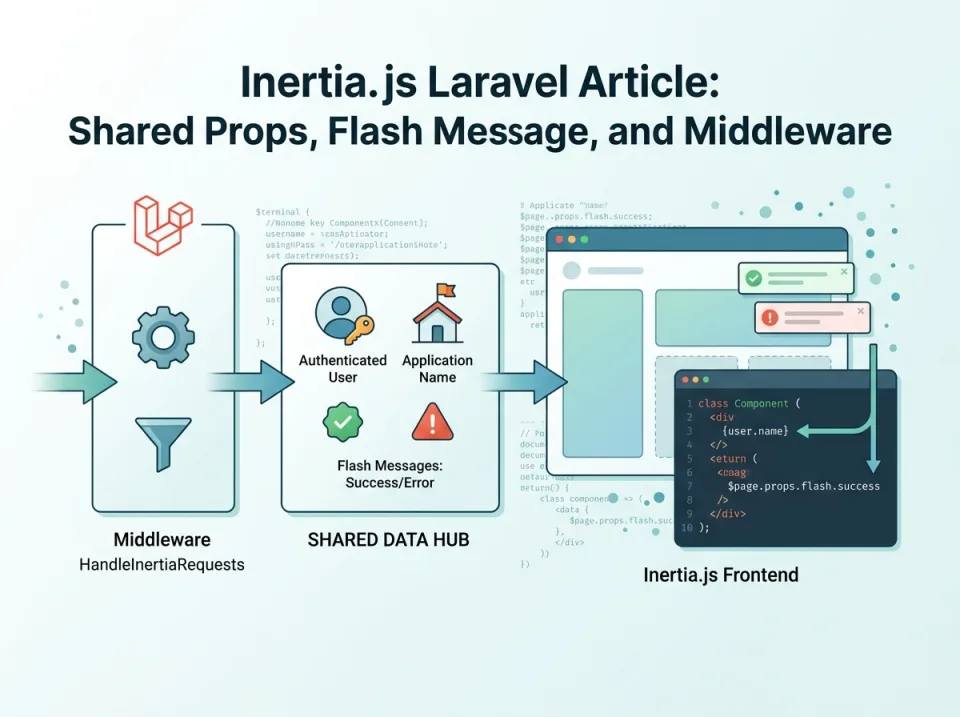Shared Props, Flash Message, dan Middleware di Inertia.js Laravel