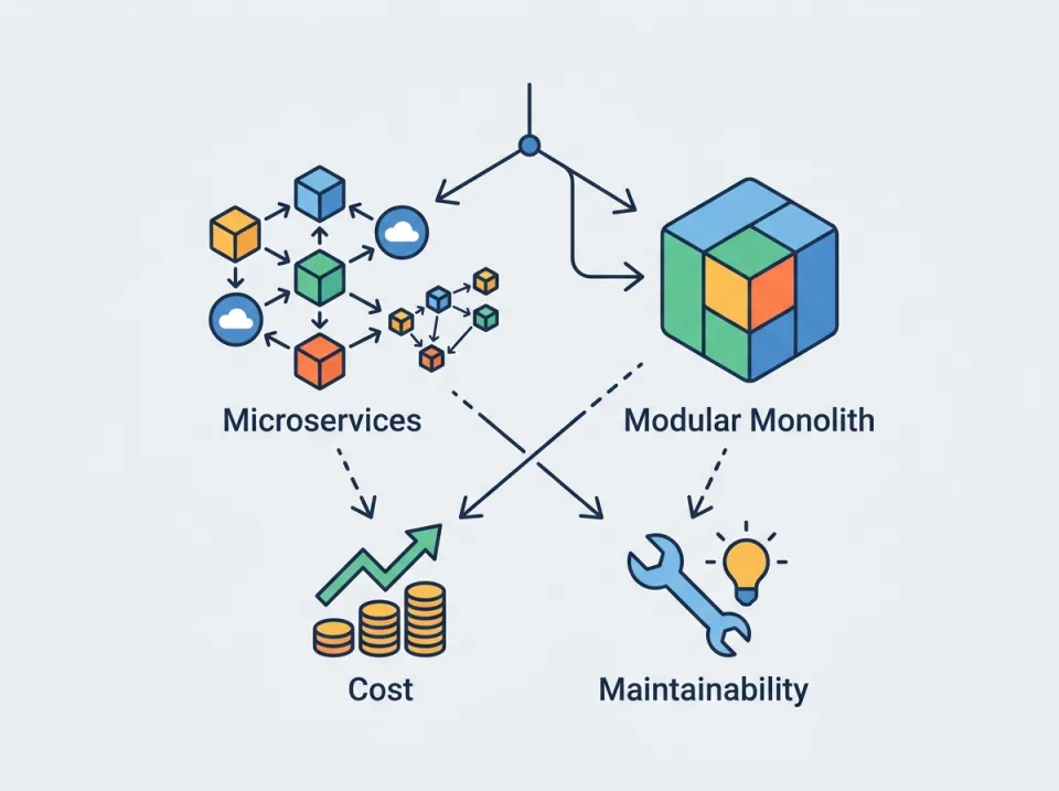 Trade-off Arsitektur Layanan Skalabilitas: Biaya & Maintainability