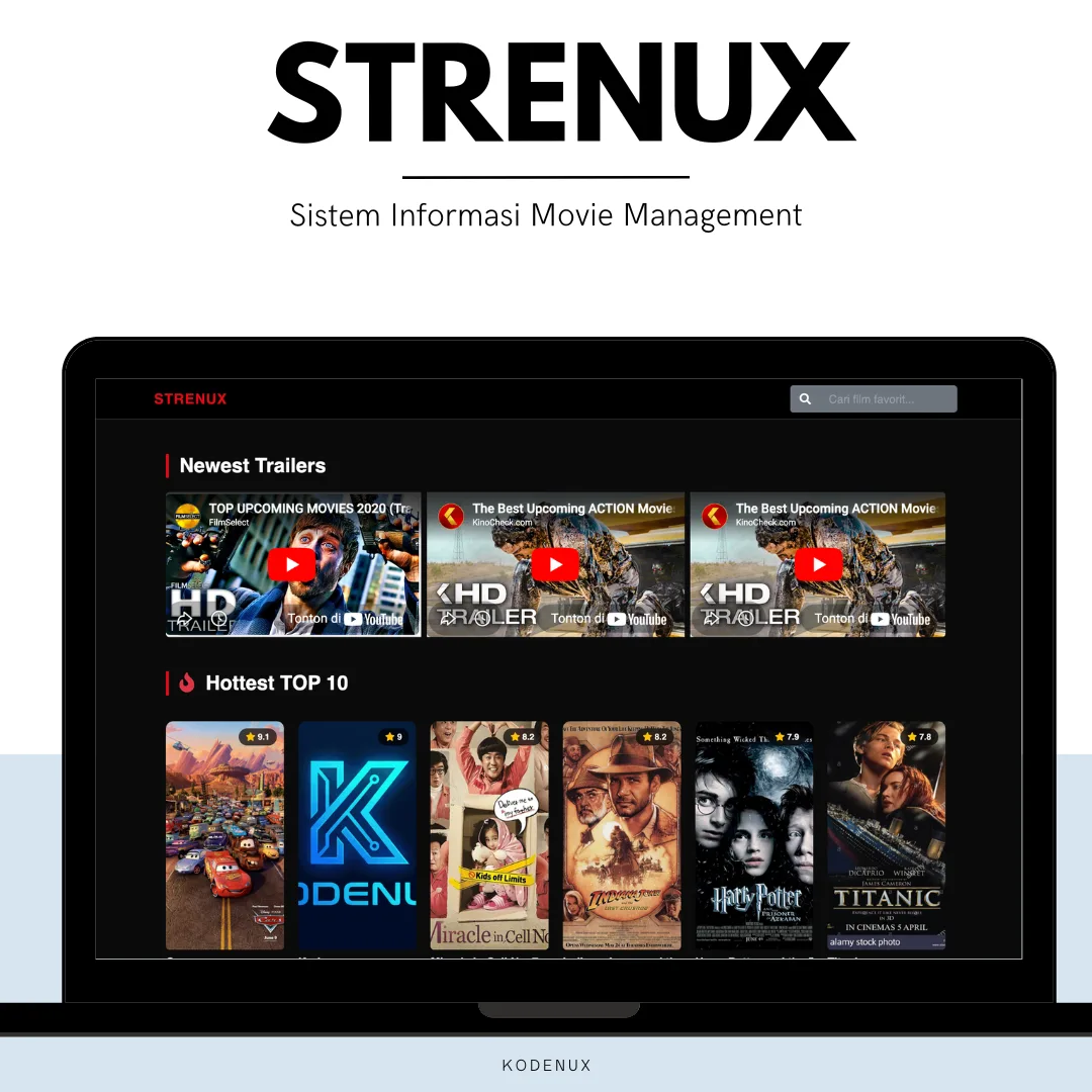 Aplikasi Manajemen Film Strenux